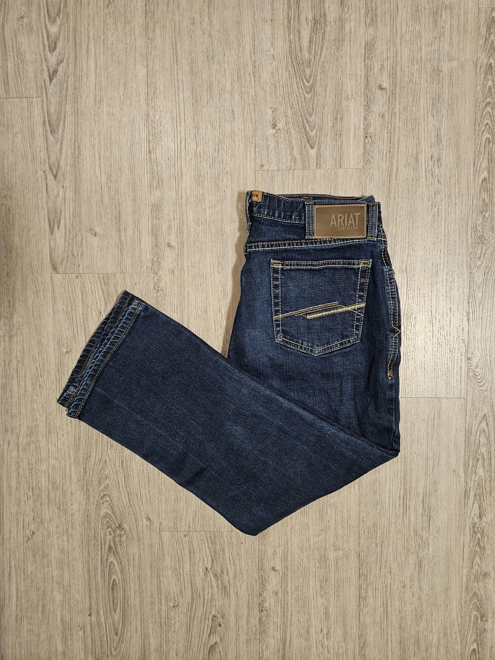 Ariat Men's M4 36x30 Dark Blue Relaxed Bootcut Jeans